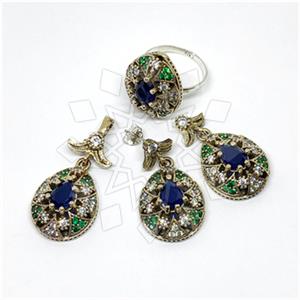 Turkish Silver Ring Earring Pendant Sets