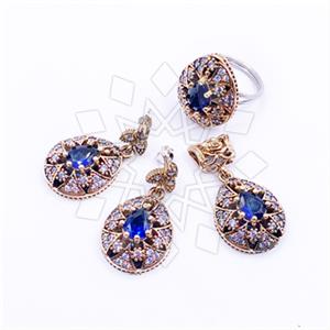 Turkish Silver Ring Earring Pendant Sets