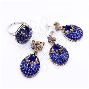 Turkish Silver Ring Earring Pendant Sets