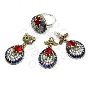Turkish Silver Ring Earring Pendant Sets