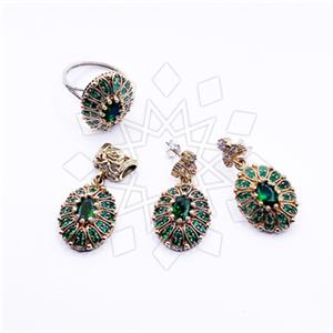 Turkish Silver Ring Earring Pendant Sets