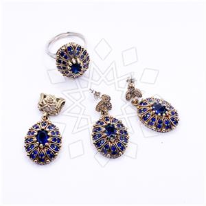 Turkish Silver Ring Earring Pendant Sets