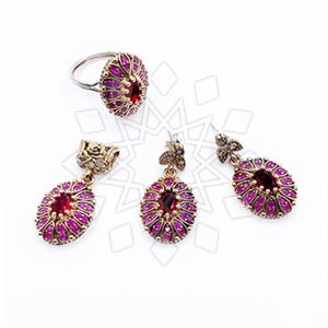 Turkish Silver Ring Earring Pendant Sets
