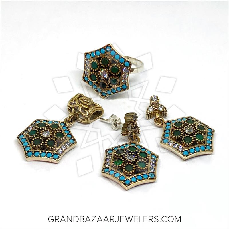 Buy Pearl pendant and earrings set, Single pearl silver pendant set online  at aStudio1980.com