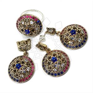 Turkish Silver Ring Earring Pendant Sets