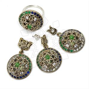 Turkish Silver Ring Earring Pendant Sets