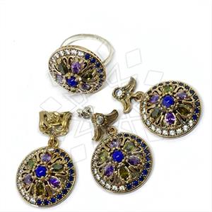 Turkish Silver Ring Earring Pendant Sets