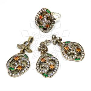 Turkish Silver Ring Earring Pendant Sets