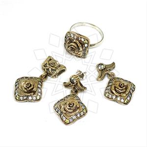 Turkish Silver Ring Earring Pendant Sets