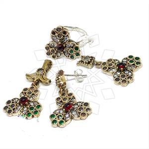 Turkish Silver Ring Earring Pendant Sets