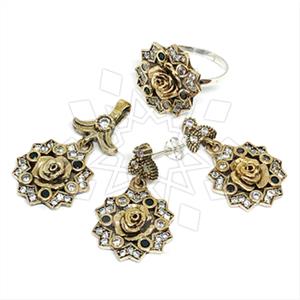 Turkish Silver Ring Earring Pendant Sets