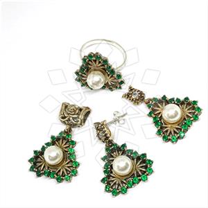 Turkish Silver Ring Earring Pendant Sets