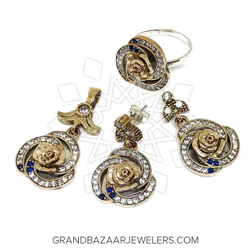 Buy Exclusive Blue Sapphire Cz Pendant Necklace Set,pendant Necklace/ earrings,bridal CZ Jewelry,cz Pendant,diamond Jewelry,blue Set,pendant Set  Online in India - Etsy