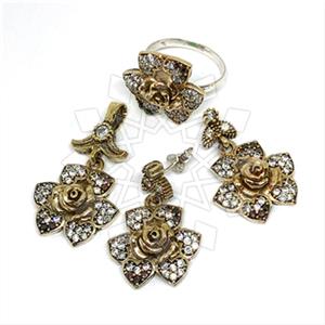 Turkish Silver Ring Earring Pendant Sets