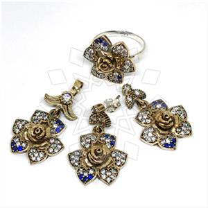 Turkish Silver Ring Earring Pendant Sets