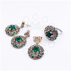 Turkish Silver Ring Earring Pendant Sets