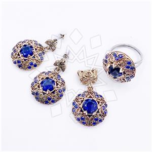 Turkish Silver Ring Earring Pendant Sets