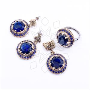Turkish Silver Ring Earring Pendant Sets