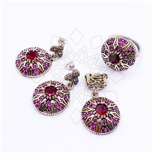 Turkish Silver Ring Earring Pendant Sets