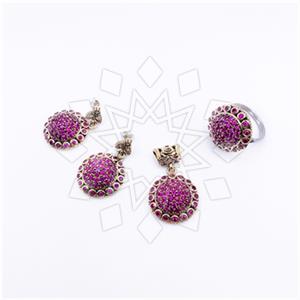 Turkish Silver Ring Earring Pendant Sets