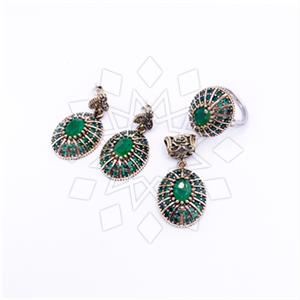 Turkish Silver Ring Earring Pendant Sets