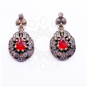 Turkish Silver Single Drop Earrings