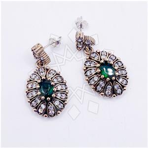 Turkish Silver Single Drop Earrings