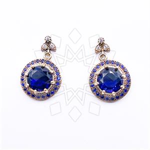 Turkish Silver Single Drop Earrings
