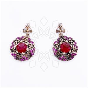 Turkish Silver Single Drop Earrings