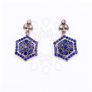 Turkish Silver Single Drop Earrings