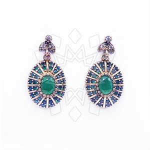 Turkish Silver Single Drop Earrings