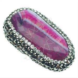 925 Sterling Silver Gem and Crystals Gemstone Rings
