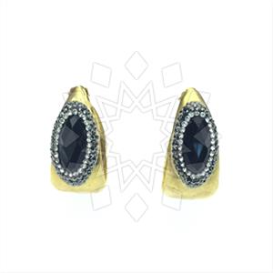 Fashion Gem and Crystals Statement Earring