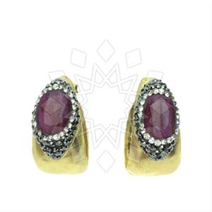 Fashion Gem and Crystals Statement Earring