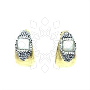 Fashion Gem and Crystals Statement Earring