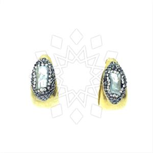Fashion Gem and Crystals Statement Earring