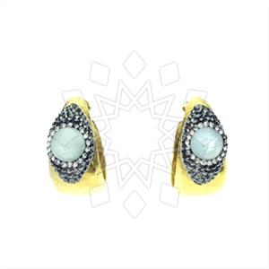 Fashion Gem and Crystals Statement Earring