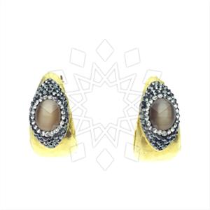 Fashion Gem and Crystals Statement Earring