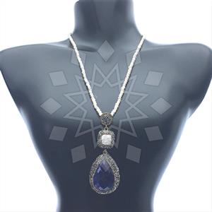 Fashion Gem and Crystals Statement Necklace