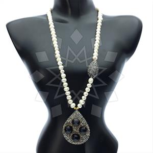 Fashion Gem and Crystals Statement Necklace
