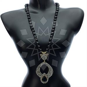 Fashion Gem and Crystals Statement Necklace