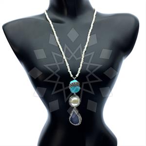 Fashion Gem and Crystals Statement Necklace