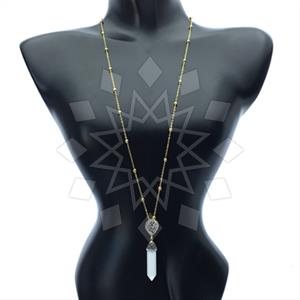 Fashion Gem and Crystals Pendant Necklace