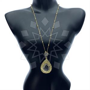 Fashion Gem and Crystals Pendant Necklace