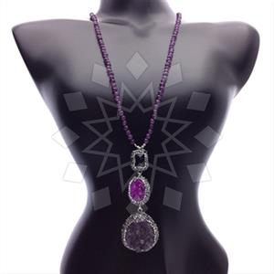 Fashion Gem and Crystals Statement Necklace