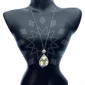 Fashion Gem and Crystals Pendant Necklace