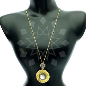 Fashion Gem and Crystals Pendant Necklace