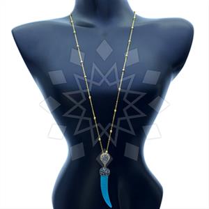 Fashion Gem and Crystals Pendant Necklace