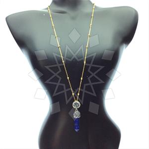 Fashion Gem and Crystals Pendant Necklace