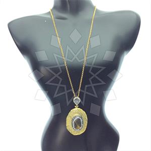 Fashion Gem and Crystals Pendant Necklace